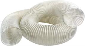 img 1 attached to 🌬️ High Performance Big Horn 11495 ClearFlex Hose - 4-Inch Diameter, 10-Foot Length