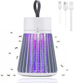 img 4 attached to Powerful Bug Zapper Indoor Electric Mosquito Traps: Effective Fly Killer and Bug Light with Hanging Loop - Portable for Indoor & Outdoor Use in Backyard, Patio, and Camping