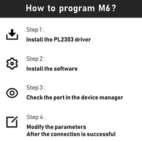 img 1 attached to Эффективный программный кабель TIDRADIO M6: Простая установка через USB-разъем с драйвером PL2303