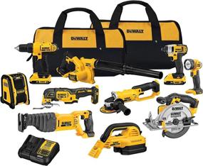 img 4 attached to 🔧 DEWALT 20V Max Cordless Drill Combo Kit (DCK1020D2): 10 Essential Tools for Ultimate Efficiency