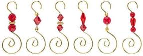 img 4 attached to Золотые крючки для рождественских украшений из бисера