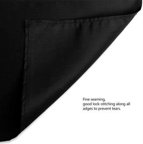 img 1 attached to Hemmotop 6 x 9ft Black Backdrop: Premium Polyester Fabric Screen for Photography, Parties, and Weddings, with 3 x Backdrop Clip Clamps