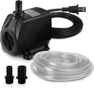 💧 pulaco 1100gph submersible water pump with 10 ft power cord and 6.5 ft tubing - ideal for pond, fountain, aquariums, fish tank, hydroponics - 4200l/h 80w logo