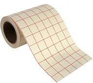 angel crafts transfer paper tape: vinyl application with red grid lines - self adhesive roll, 6" x 50ft logo