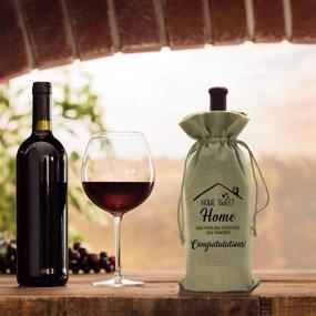 img 2 attached to 🏡 Housewarming Gifts: The Perfect First New Home House Homeowner Gift for Men, Women, Mom, Dad, Daughter, Son, Friends, Coworkers! Celebrate Sweet home, New Home, new adventure, and create new memories with our Wine Bag.