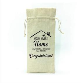 img 1 attached to 🏡 Housewarming Gifts: The Perfect First New Home House Homeowner Gift for Men, Women, Mom, Dad, Daughter, Son, Friends, Coworkers! Celebrate Sweet home, New Home, new adventure, and create new memories with our Wine Bag.