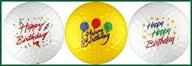 разнообразный мяч для гольфа happy birthday логотип