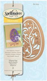 img 1 attached to 🔮 Enhance Your Crafts with Spellbinders S2-053 Die D-Lites Filigree Egg Etched/Wafer Thin Dies