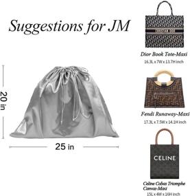 img 1 attached to 👜 OMYSTYLE Anti-Static Drawstring Handbags with Enhanced Thickness