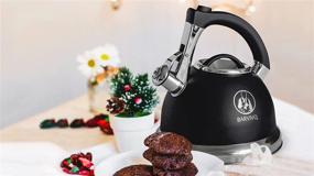 img 3 attached to ☕️ BARVIVO Premium Whistling Tea Kettle - Fast Hot Water Preparation for Coffee or Tea - 3 Quart Stainless Steel Water Boiler for All Stovetop Types
