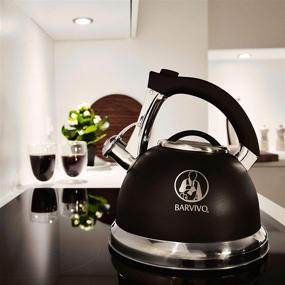 img 2 attached to ☕️ BARVIVO Premium Whistling Tea Kettle - Fast Hot Water Preparation for Coffee or Tea - 3 Quart Stainless Steel Water Boiler for All Stovetop Types