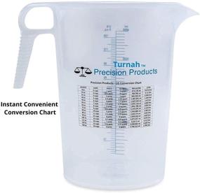 img 3 attached to 📏 Turnah Precision One Gallon Measure Pitcher - Versatile Conversion Chart - Food Grade & Durable - Ideal for Lawn, Pool Chemicals, Ag & Home Hobbies, Motor Oil & Fluids