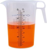 📏 turnah precision one gallon measure pitcher - versatile conversion chart - food grade & durable - ideal for lawn, pool chemicals, ag & home hobbies, motor oil & fluids logo