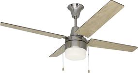 img 2 attached to 🌀 Craftmade CON48BNK4C1 Connery 48" LED Ceiling Fan with 4 Blades - Brushed Polished Nickel