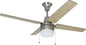 img 1 attached to 🌀 Craftmade CON48BNK4C1 Connery 48" LED Ceiling Fan with 4 Blades - Brushed Polished Nickel