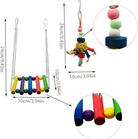 img 3 attached to 7 Piece Bird Parrot Chewing Toys