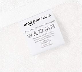 img 1 attached to 🏆 Premium Quality Amazon Basics Cotton Hand Towels, White - 12-Pack: Perfect Addition to Your Home Essentials