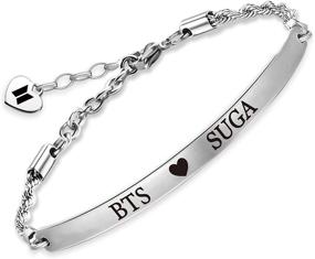 img 4 attached to 🎁 BTS Bangtan Boys Love Yourself Chain Bracelet: The Perfect Gift for BTS Fans and Army!