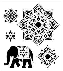 img 1 attached to 🎨 FolkArt Tangier Laser Cut Painting Stencil - Enhanced SEO