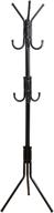 multi-purpose black metal coat rack with 11 hooks 🧥 for jackets, hats, purses, scarves, and umbrellas - mind reader coatrack11 logo