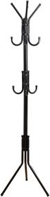 img 4 attached to Multi-purpose Black Metal Coat Rack with 11 Hooks 🧥 for Jackets, Hats, Purses, Scarves, and Umbrellas - Mind Reader COATRACK11