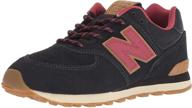 kids' new balance 574 v1 lace-up sneaker logo