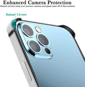 img 1 attached to 📱 Silver Aluminum Frame Slim Hard Case Cover for iPhone 12 Mini - Metal Bumper Case for 5.4 inch, Armor Frame with Soft Inner Bumper, Raised Edge Protection