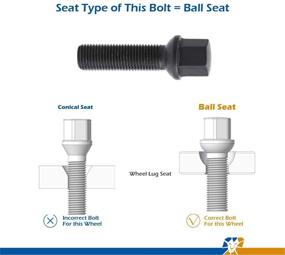 img 1 attached to 🔧 Расширенные шпильки для колесных адаптеров: dynofit 14x1.5, 20 штук 45 мм хвостовик/69 мм высокие шариковые сиденья Заменяемые шпильки - A1 A2 A3 A4 A5 A6 A7 A8 S1 S2 S3 S4 S5 S6 S7 S8, совместимые с CC Golf Jetta Lavid Se Cayenne