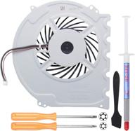 yeechun replacement internal cooling fan ksb0912hd for sony playstation ps4 slim cuh-2015a cuh-2016a cuh-2017a cuh-20xx cuh-21xx cuh-22xx series - includes screwdrivers t8+t10, thermal paste, and spatula for easy installation logo