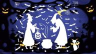 sika deer halloween window decorations logo