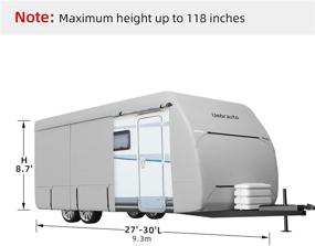 img 2 attached to 🏕️ Umbrauto Upgraded Travel Trailer RV Cover: Premium Multi-Layered Polypro Protection for 27‘ - 30‘ Trailers