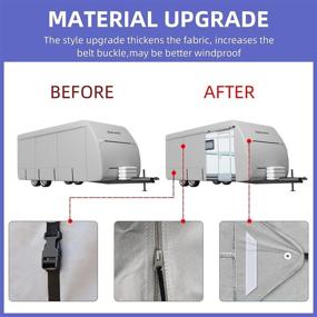 img 1 attached to 🏕️ Umbrauto Upgraded Travel Trailer RV Cover: Premium Multi-Layered Polypro Protection for 27‘ - 30‘ Trailers