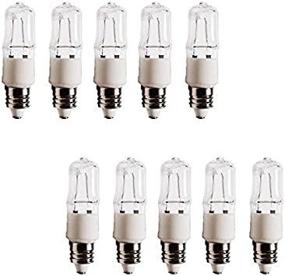 img 3 attached to 🔆 ETOPLIGHTING E11-120V-75W-10P: 75W 120V T4 JD Type Clear Halogen Mini-Candelabra Bulbs - Pack of 10