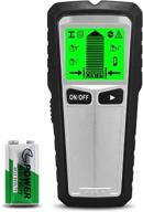 🔍 advanced stud finder: electronic wall scanner detector with digital lcd display and sound warning for locating studs, wood, metal, and ac wire logo