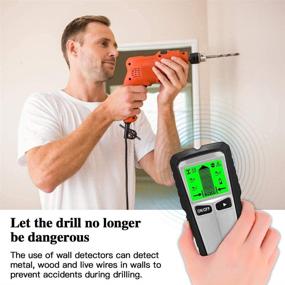 img 3 attached to 🔍 Advanced Stud Finder: Electronic Wall Scanner Detector with Digital LCD Display and Sound Warning for Locating Studs, Wood, Metal, and AC Wire