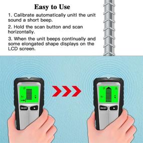 img 1 attached to 🔍 Advanced Stud Finder: Electronic Wall Scanner Detector with Digital LCD Display and Sound Warning for Locating Studs, Wood, Metal, and AC Wire