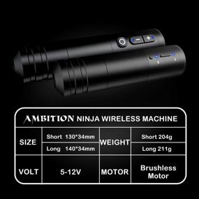 img 3 attached to High-Performance Ambition Ninja Wireless Tattoo Machine with LCD Digital Display, 2400mAh Power Supply, Japan Coreless Motor, and Cartridge Pen for Permanent Makeup - Ideal for Professional Tattoo Artists