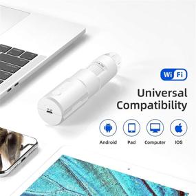 img 2 attached to 🔬 White STPCTOU Wireless Digital Microscope 50X-1000X for iPhone/iPad/Smartphone/Tablet/PC - Handheld Portable Mini WiFi USB Microscope Camera with 8 LED Lights