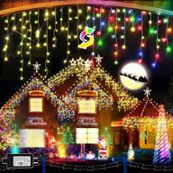 🎄 jxledayy outdoor christmas lights: 320 led 33ft 11 modes color changing string light - waterproof decorations for roof, home, party, holiday logo