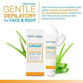 img 2 attached to Gentle Depilatory Cream for Facial and Full Body Hair Removal | Clean + Easy | Removes Any Hair Type Efficiently | Long-lasting Hair-Free Results | Ideal for Sensitive Skin | 4 oz 1-Pack