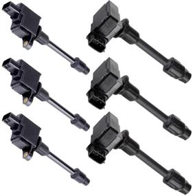 img 3 attached to OCPTY Set of 6 Ignition Coils Pack for Infiniti I30/ Nissan Maxima 3.0L V6 (2000-2001) | Compatible with OE UF363 C1267 5C1163