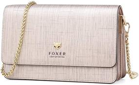 img 4 attached to FOXER Women Leather Crossbody Clutch Women's Handbags & Wallets