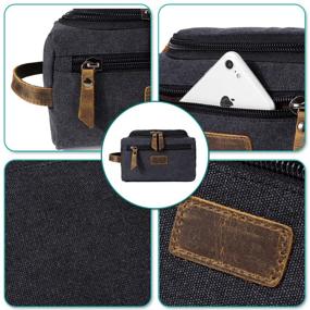 img 1 attached to CozyCabin Toiletry Leather Grooming Organizer