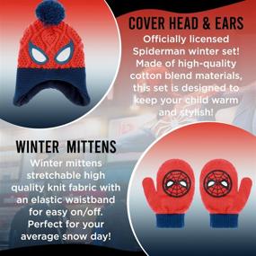 img 3 attached to 🧤 Cozy Marvel Spider Man Winter Mittens for Toddlers - Essential Boys' Accessories for Cold Weather!