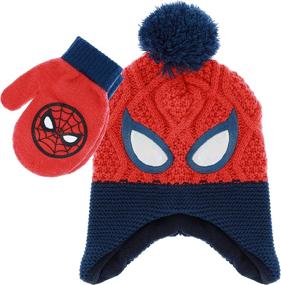 img 4 attached to 🧤 Cozy Marvel Spider Man Winter Mittens for Toddlers - Essential Boys' Accessories for Cold Weather!