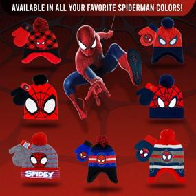 img 1 attached to 🧤 Cozy Marvel Spider Man Winter Mittens for Toddlers - Essential Boys' Accessories for Cold Weather!