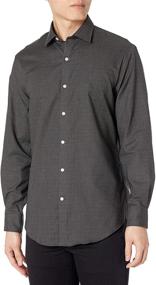 img 2 attached to Stylish Tommy Hilfiger Charcoal 35 Sleeve Men's Clothing: Shirts for Sophisticated Style