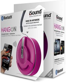 img 2 attached to 🔊 Розовая портативная акустическая колонка iSound Hang On с Bluetooth и микрофоном: беспроводной аудиодруг