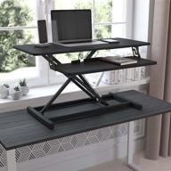 flash furniture stand desk riser logo