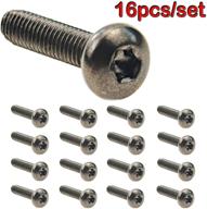 🔩 moebulb 16pcs/set anti-theft screws: replacement for ford fl3z-9928408-ab truck bed cargo tie down brackets 4-pack (2015-2018 f150 f250 f350 & raptor) - bed load hook reinforcement panel upgrade logo